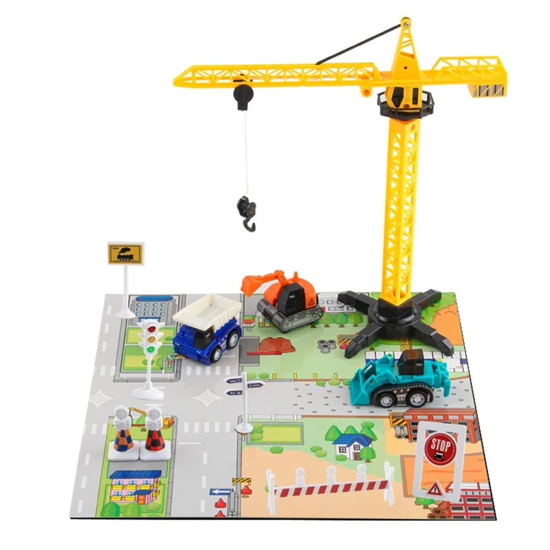 Имитация модели автомобиля пожарная бригада лестница подъем демонтаж