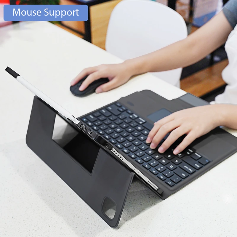 

Case with Keyboard and Touchpad for Ipad Air 4 3 2 1 Mini 5 Keyboard Case for Ipad Pro 10.5 11 12.9 2020 10.9 inch 10.2 8th 7th