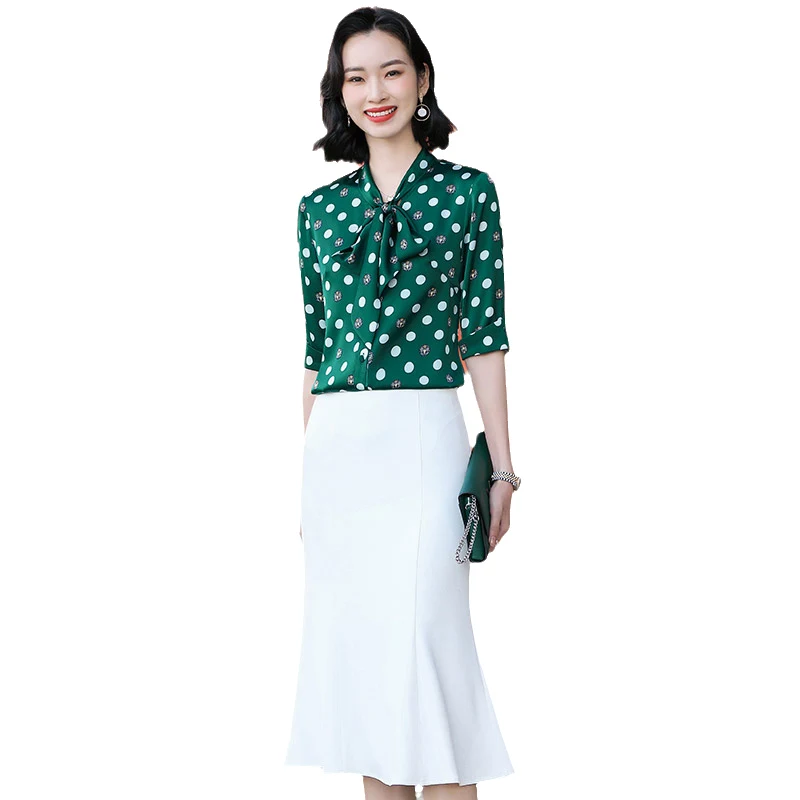 

Adult Lady like Woman Lightly Mature Shirt Outfit Female Spring/Summer 2021 New Style Fashion Business Attire Temperament