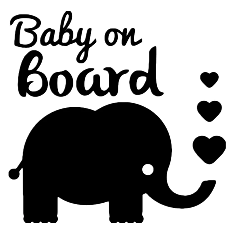 

CS-10008# наклейки на авто слоненок на борту водонепроницаемые наклейки на машину наклейка для авто автонаклейка стикер этикеты винила наклейк...