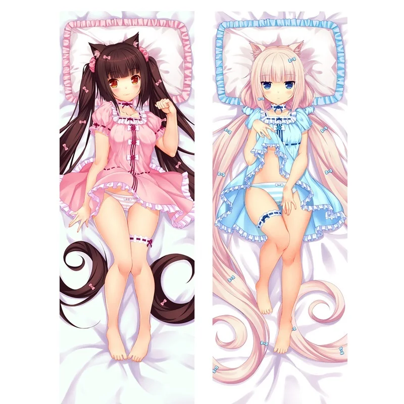 Сексуальный Японский 3D двухсторонний аниме NEKOPARA шоколад ваниль Лали дакимакура