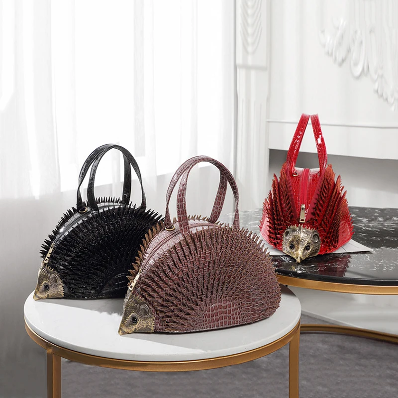 

High Quality Pu Leather Women Handbags Fashion Hedgehhog Shoulder Crossbody Bag Luxury Female Large Capacity Messenger Bags New