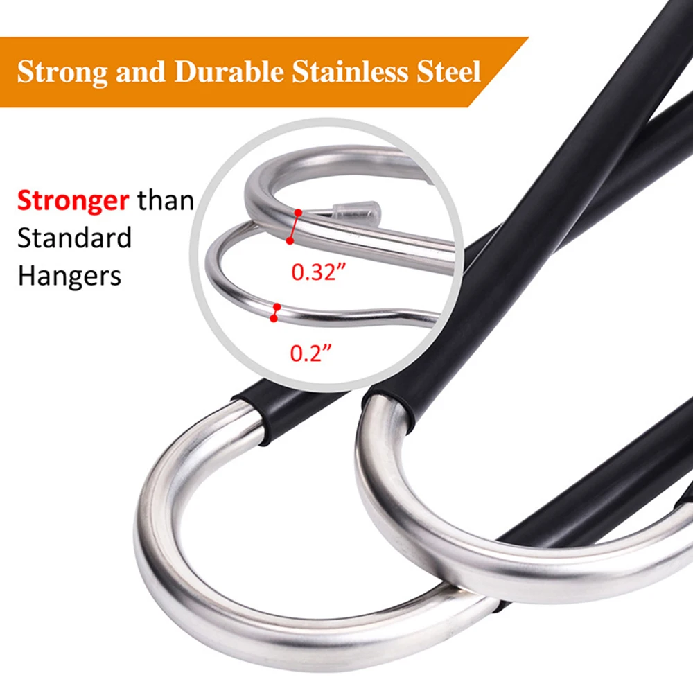 Trouser Hanger Hangers S-Type Clothes Pants Non-Slip Closet Organizer For Scarf Jeans Trousers Towels | Дом и сад