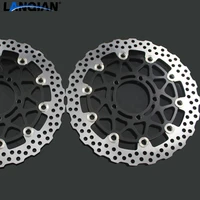2 pieces motorcycle front disc brake rotor scooter front rear disc brake rotor for kawasaki zx 14r zzr1400 gtr1400 2006 2014