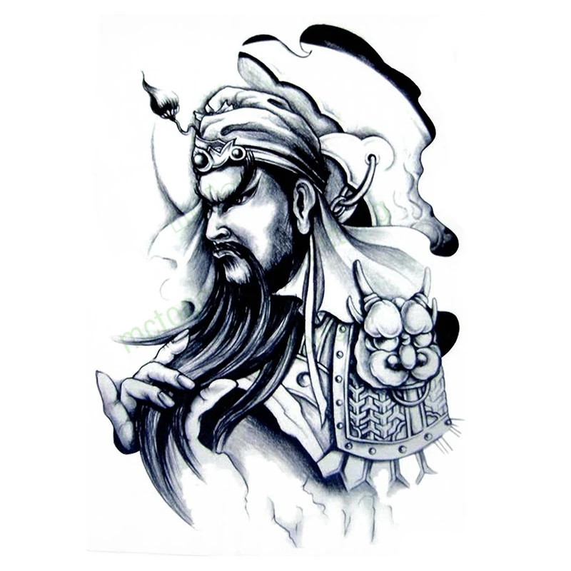 Водостойкая Временная наклейка для татуировок Череп кость пистолет крышка с