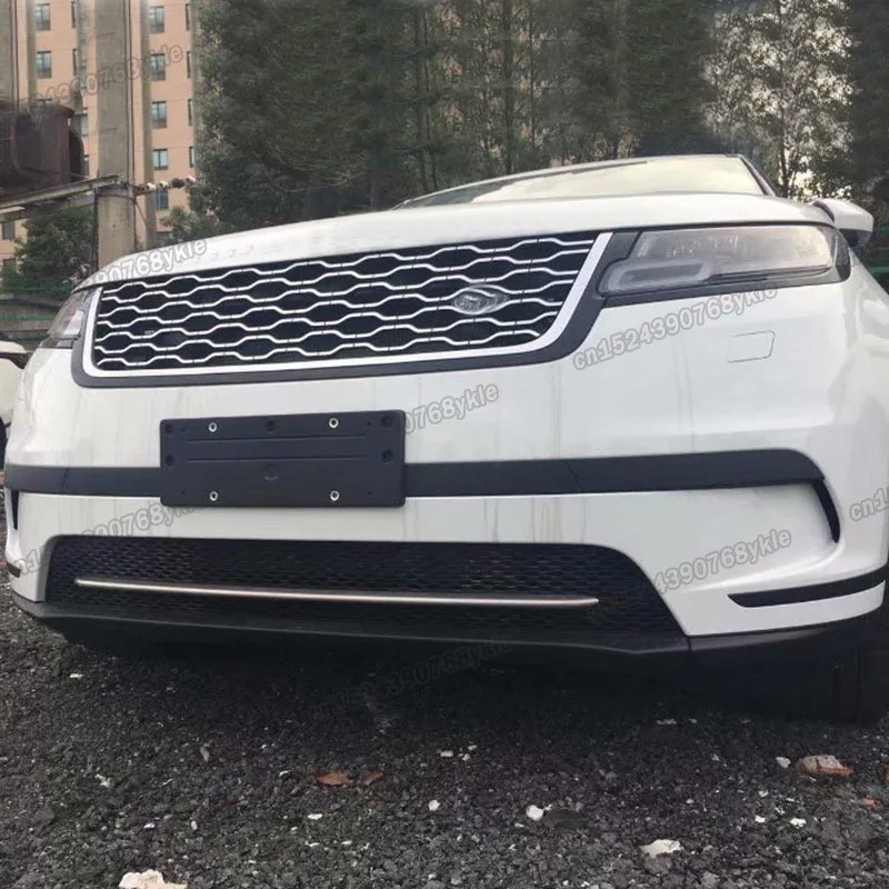 Блестящая серебряная зеркальная поверхность Автомобильная Передняя накладка