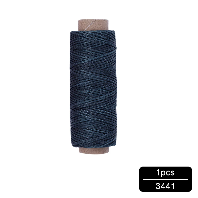 NO.3441 MIUSIE 1 шт. 50 м 150D 1 мм кожаный вощеный шнур для DIY инструмент для рукоделия ручная строчка плоская Вощеная швейная линия - Цвет: NO.3441