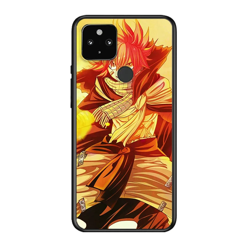 

Anime Fairy Tail Soft TPU Silicone Black Cover For Google Pixel 5 4A 5G 4 XL Phone Case