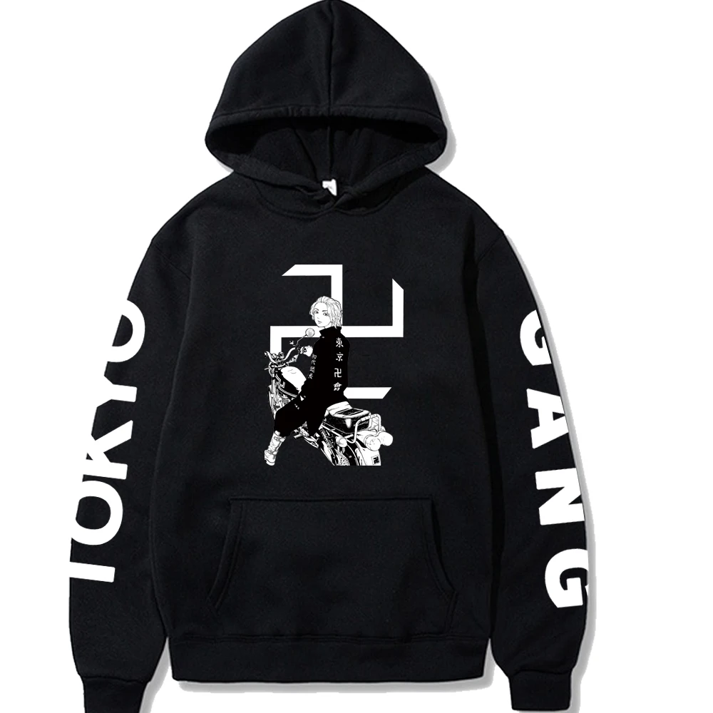 

Harajuku Tokyo Revengers Print Style Pullover Unisex Loose Hoodies Top