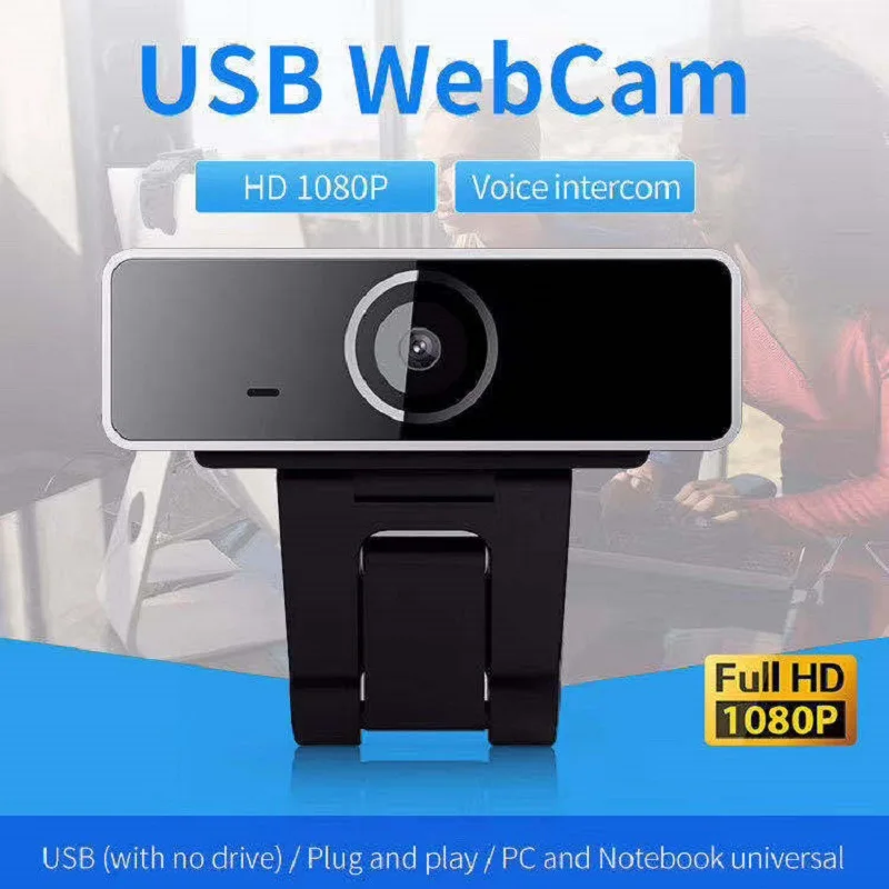 

HD 1080P Webcam Mini Computer PC WebCamera with Microphone Rotatable Cameras for Live Broadcast Video Calling Conference Work