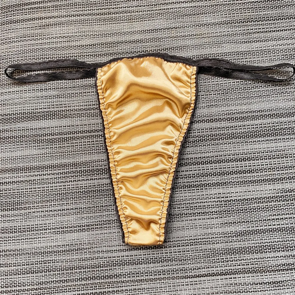

Mens Sexy Artificial Silk Briefs Bikini Low Waist Underwear Underpants Thong Bump Pocket Mini Briefs Lingerie Gays Panties