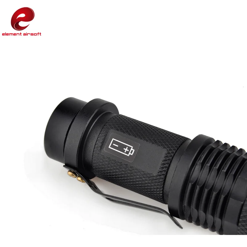 

Element Airsoft Mini Telescopic Zoom Flashlight Softair LED Tactical Weapon Lights Hunting Lamp Rifle Air Gun Light EX421