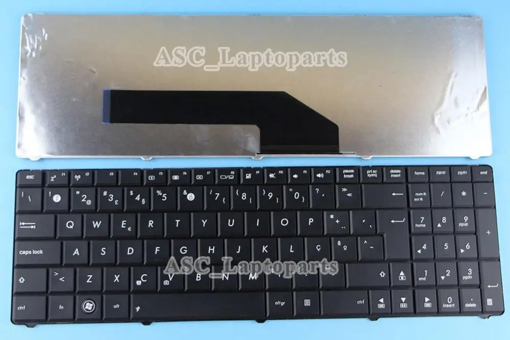 Португальский Клавиатура Teclado Клавиатура для ноутбука Asus K50 K51 K50AB K50AD K50AF K50C K50IN K50IJ K50IN ноутбук глянцевая рамка черная