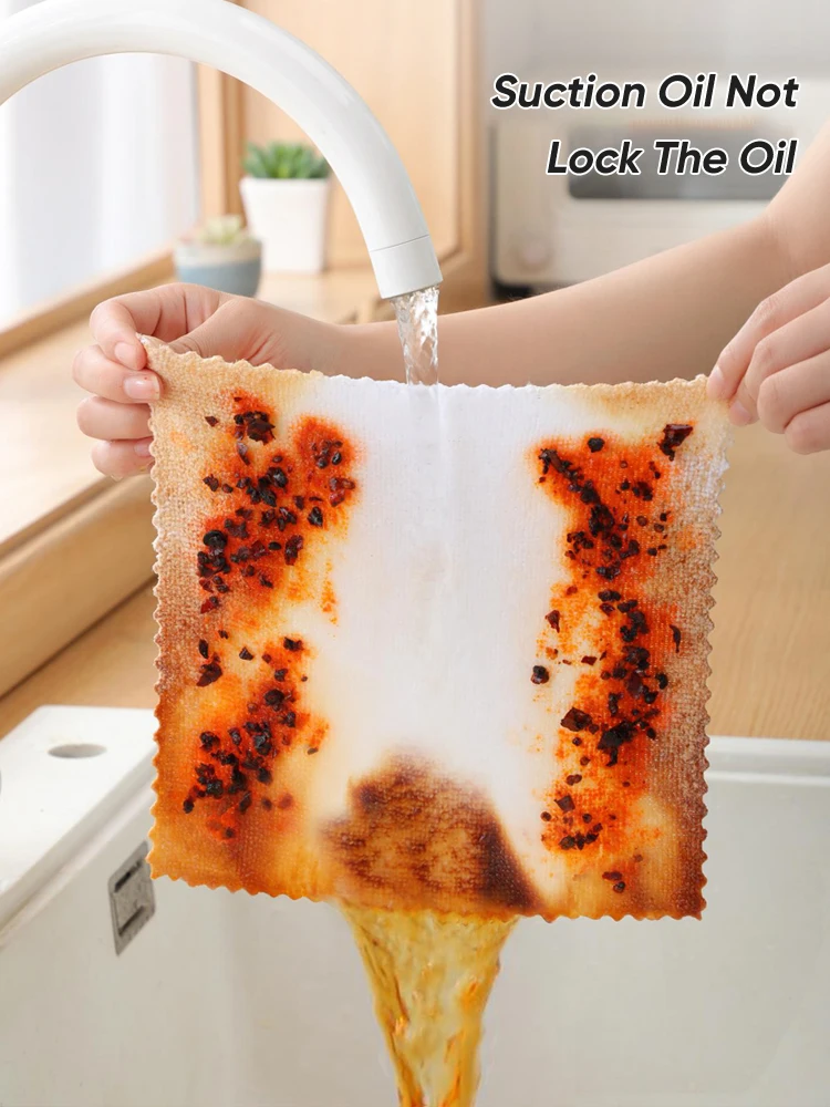 Кухонные тряпки JOYBOS для уборки бытовые съемные водопоглощающие не прилипающие к