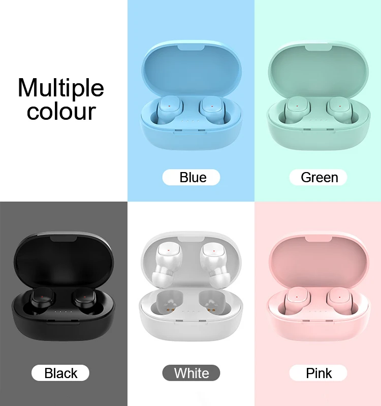 

Mini Auriculares Comfort Sweatproof Tws 5.0 Earphone Premium True Wireless HD Earbuds A6S Pro Audifonos Earphones for Sports