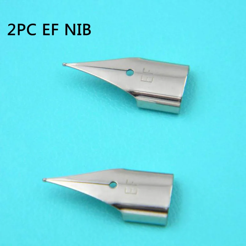 2pc EF NIB Школьная пластиковая ластик популярная офисная Горячая EF матовая серая авторучка Студенческая подарочная ручка - Цвет: 2pc EF NIB