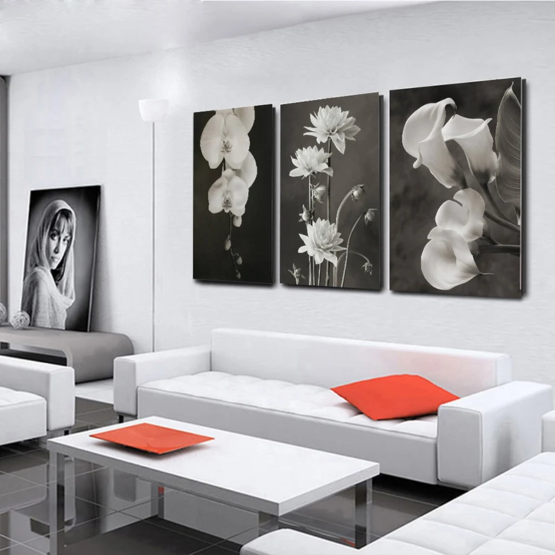 Минималистский Искусство скандинавский Скандинавская Картина на холсте бело