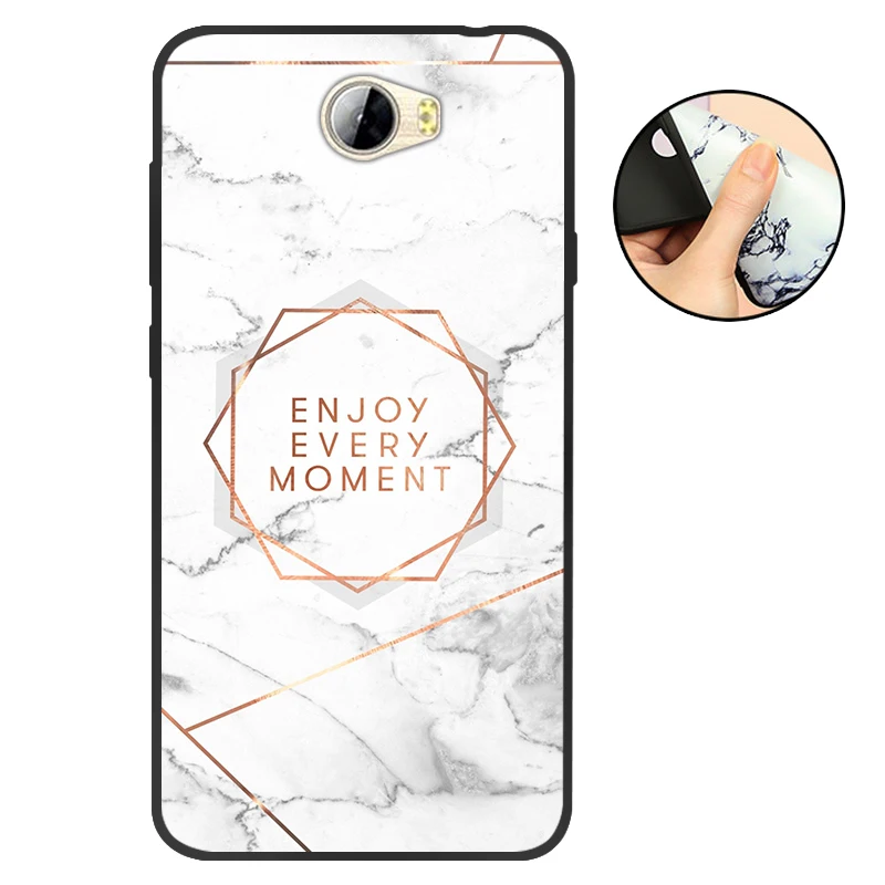 T711 Для huawei Y5 II чехол для huawei Y5 2 Y5II CUN-L21 CUN-U29 задняя крышка Y6 II Компактный Мягкий ТПУ силиконовый чехол для Honor 5A LYO-L21 черный - Цвет: T711