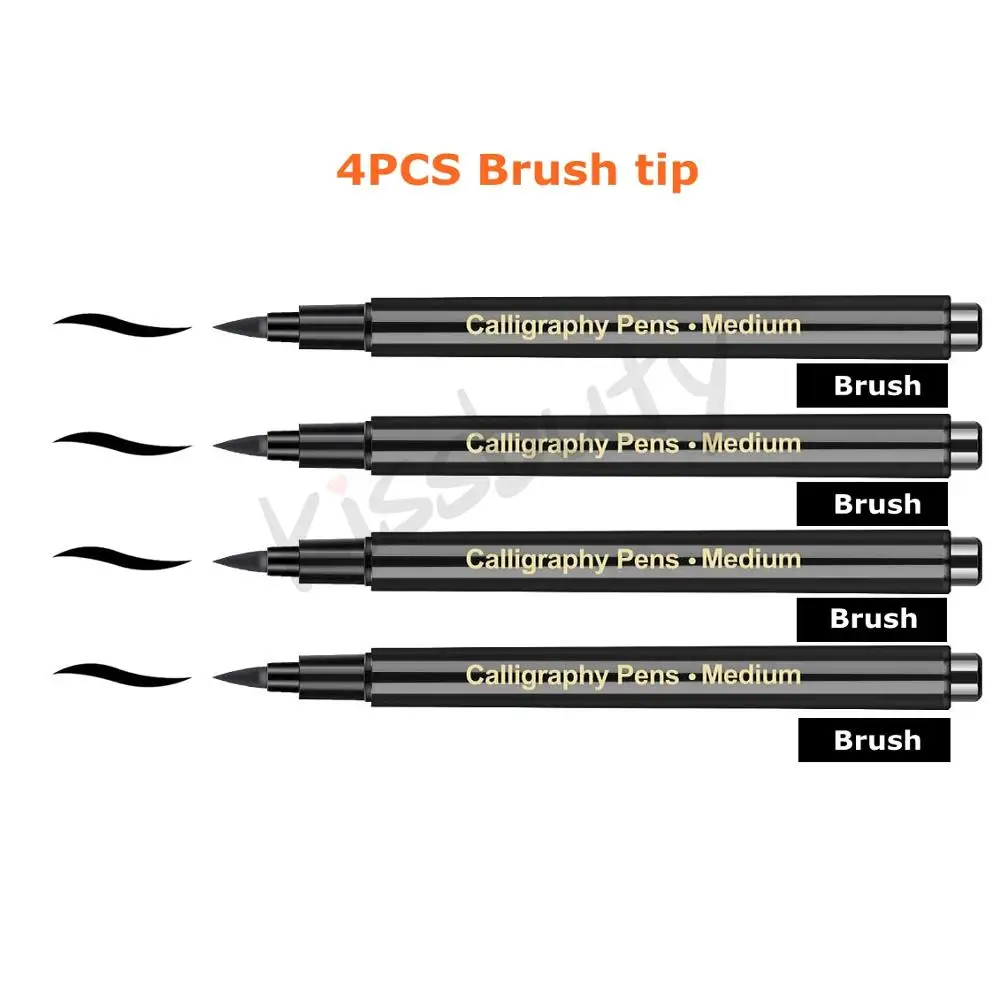 Маркеры для каллиграфии Kissbuty, набор из 4/6 штук