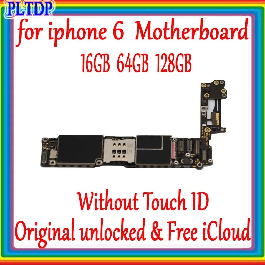 Заводская разблокированная материнская плата 4 7 дюйма для iphone 6 с/без Touch ID 100%