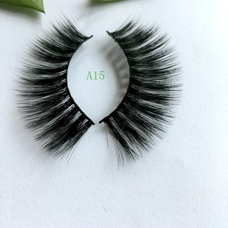 

New Faux Mink Hair False Eyelashes 3D Natural Long Wispies Lashes Handmade Cruelty-free Criss-cross Eyelashes