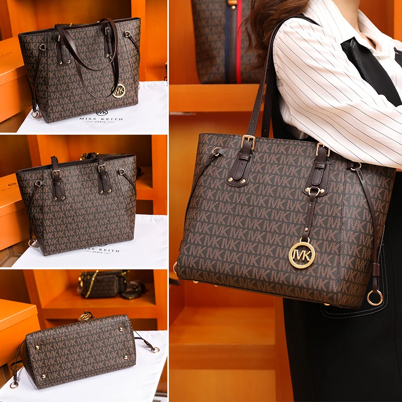 Роскошная женская сумка новинка 2020 модная вместительная для покупок кожаная