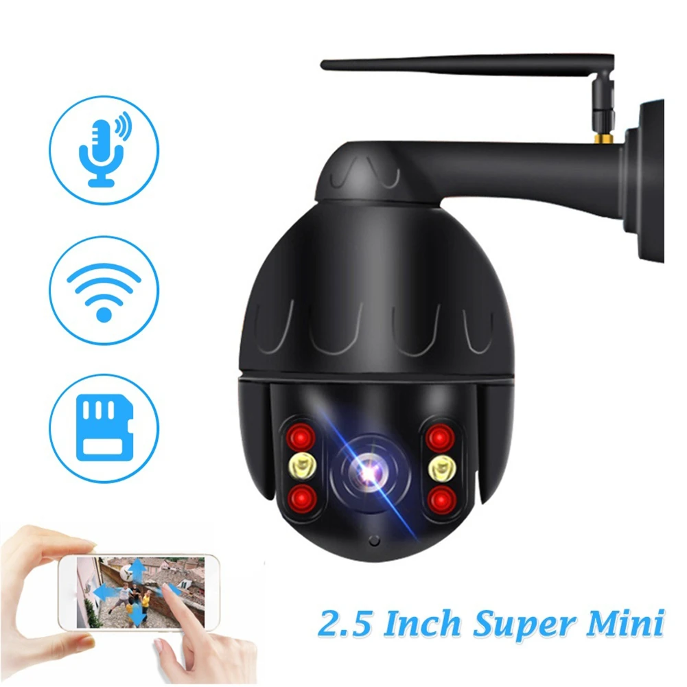 Surveillance Camera Outdoor 1080P WiFi Security IP smart waterproof PTZ 360 Panoramic Speed Dome 5X Optical Zoom | Безопасность и