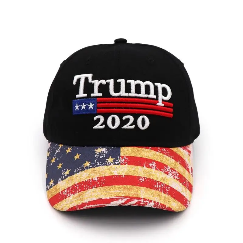 Новая Винтажная 2020 шапка Дональда Трампа унисекс с вышивкой флага США бейсболка