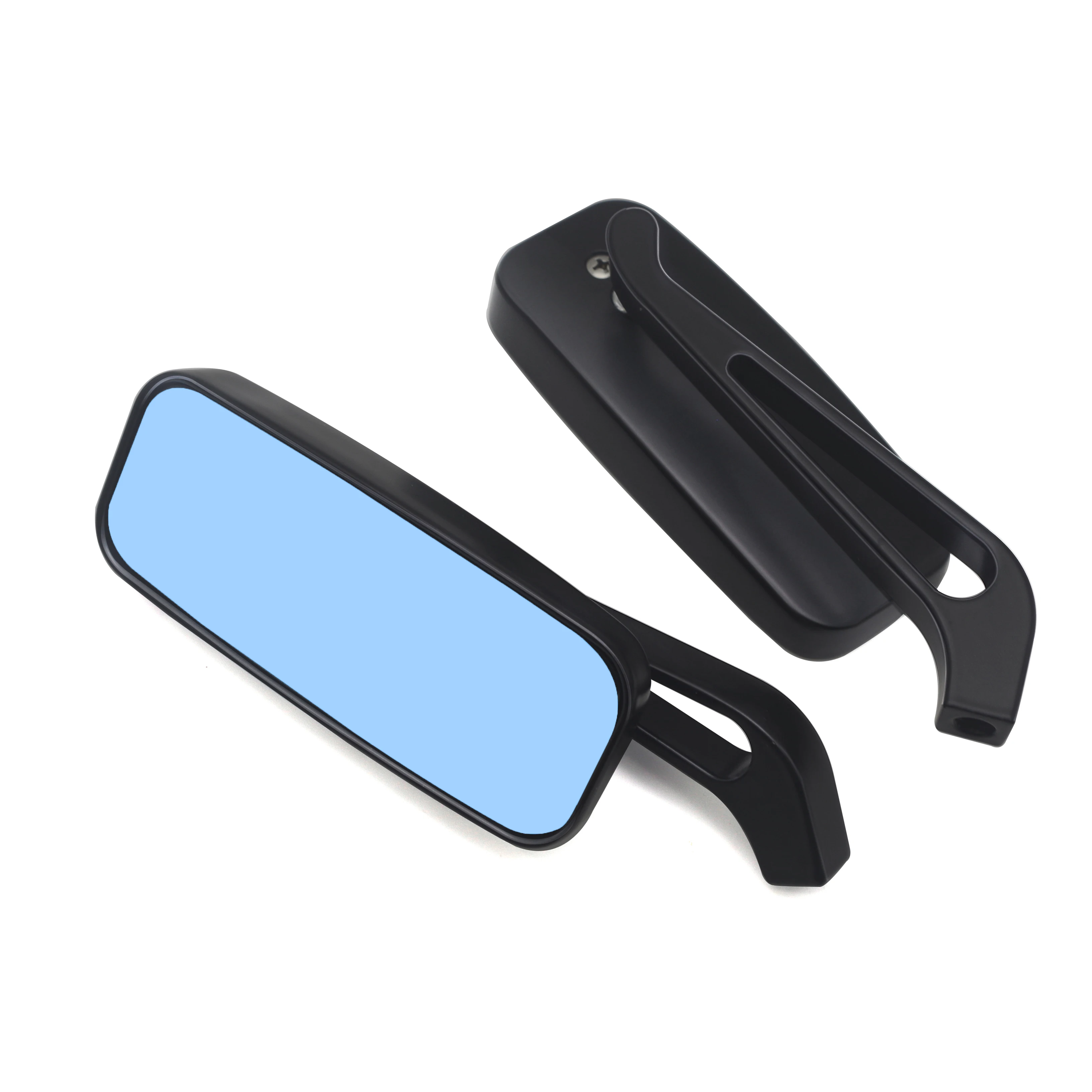 Универсальное боковое зеркало заднего вида для мотоцикла 8 мм 10 черное гонщиков