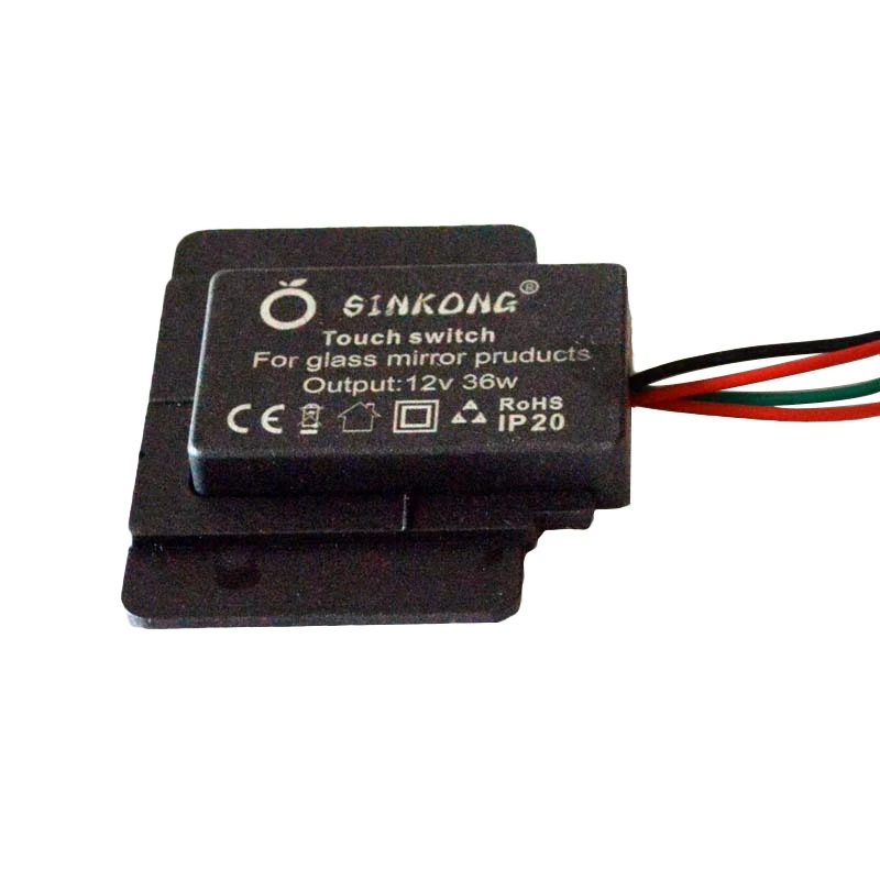 

X37E Two-color/Monochrome Buckle Type 3050 Smart Touching Sensor On/Off Switch for Bathroom Mirror LED Lamp Home Bathroom