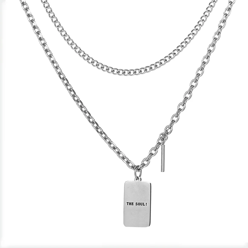 

Vintage Multilayer Silver Color Chain Choker Necklace for Women Fashion Punk Metal Face Charm Choker Necklaces Trend Jewelry