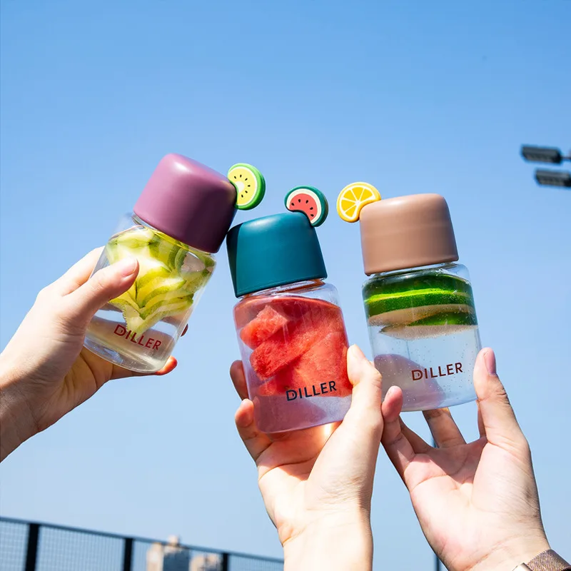 Детский переносной ремешок для бутылки с водой стеклянная Герметичная крышка