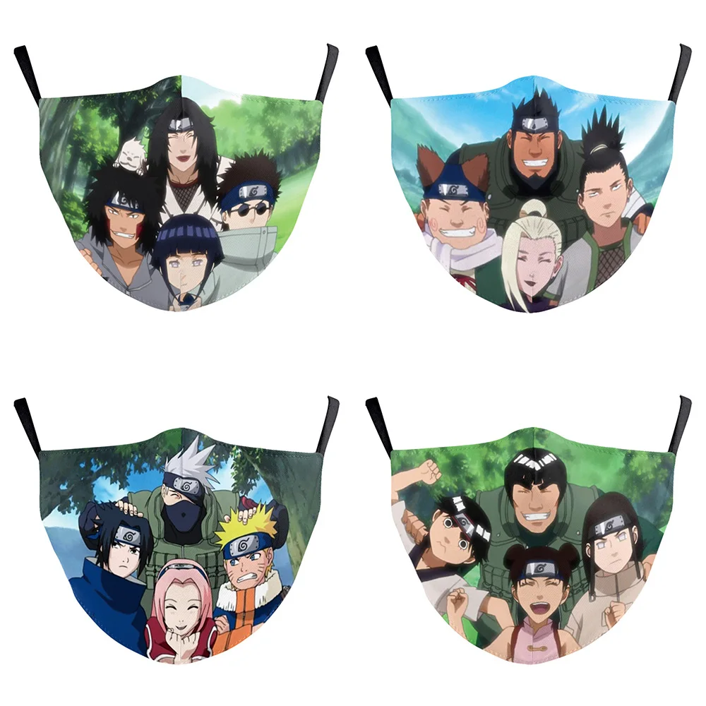 Короткая футболка с героями из японского аниме рот маски производства компании