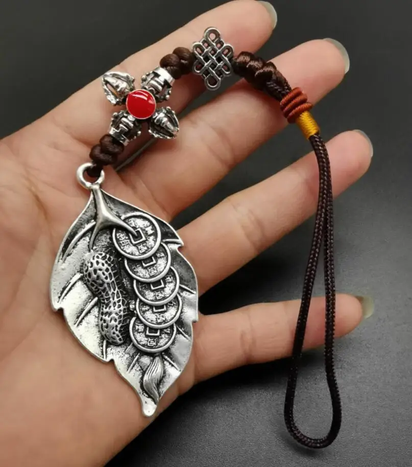 Китайская белая медь маленький кулон для привлечения богатства