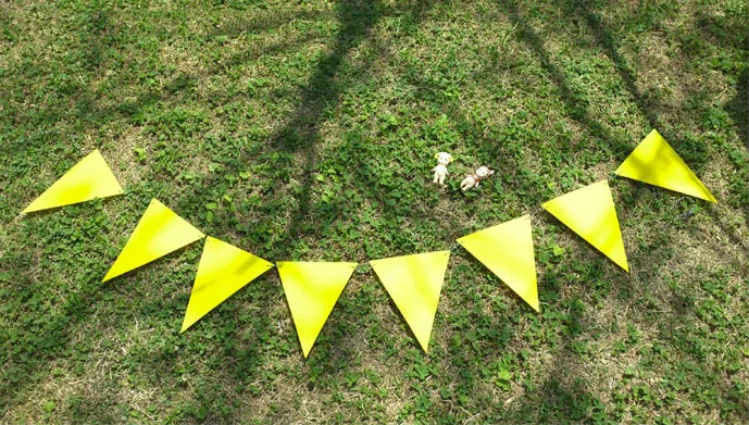 1 Набор желтых баннеров для детей Гирлянд украшения дня рождения вечеринки