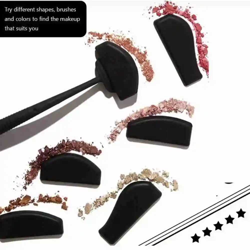 

6 in 1 Crease Line Kit Eye Shadow Applicator Silicone Eyeshadow Stamp Crease Tools Precise Eyeshadow In Seconds Makeup Tool