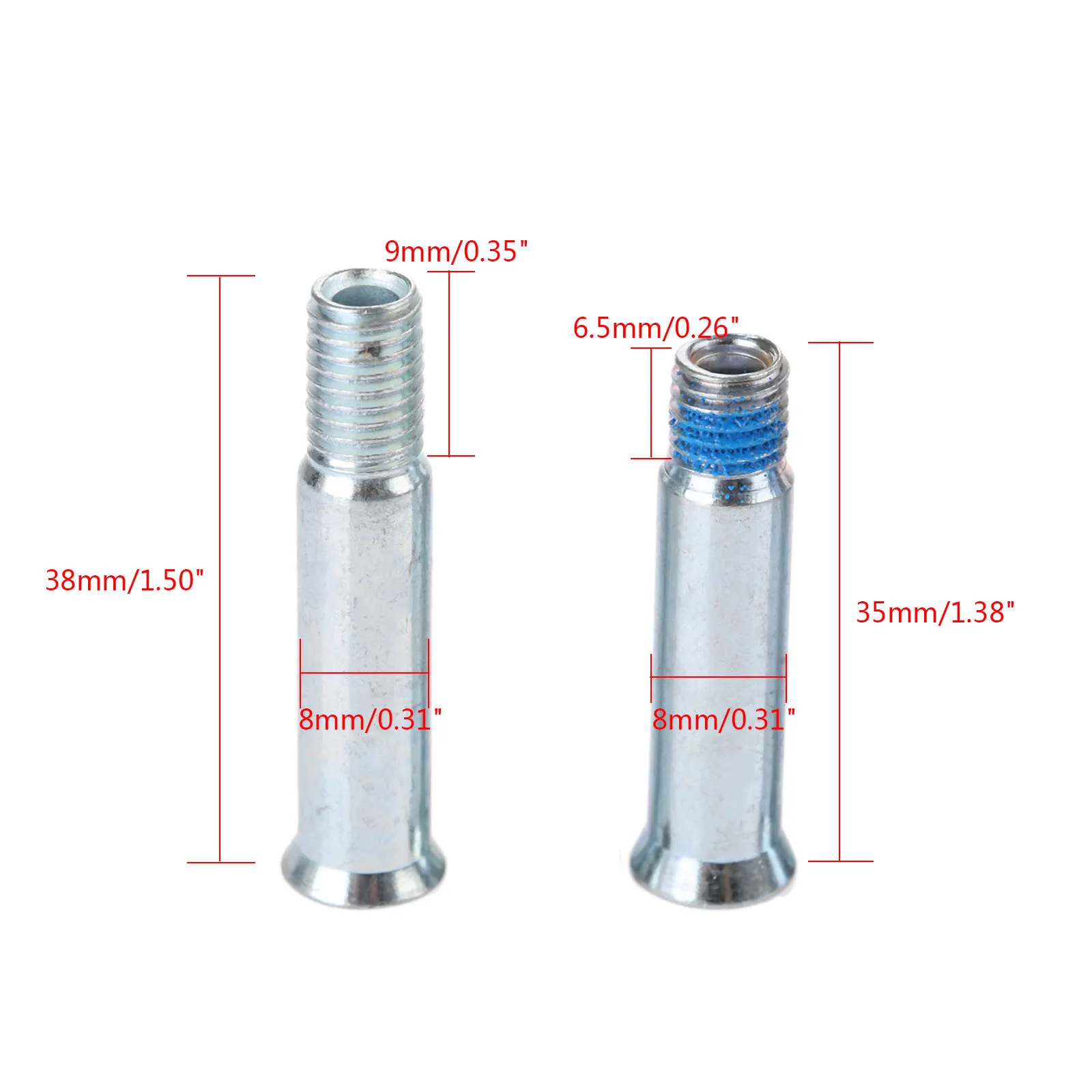 8 шт Сталь слалом Инлайн роликов скейта с оси коньки лезвия винты роликовых