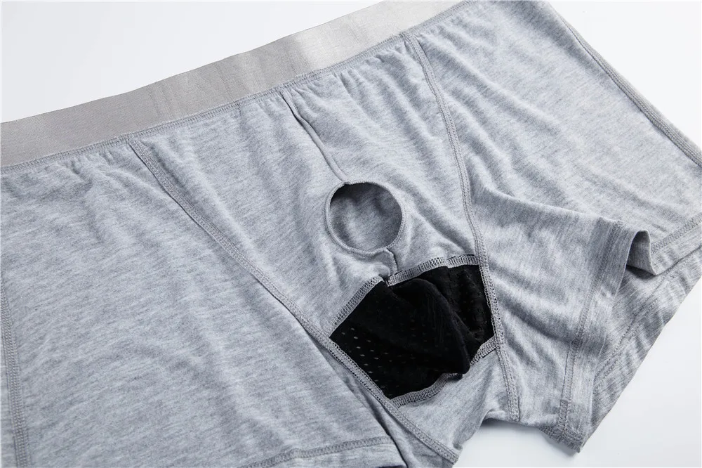 JOCKMAIL сексуальное мужское нижнее белье боксерские шорты уход за пятнами капсулы