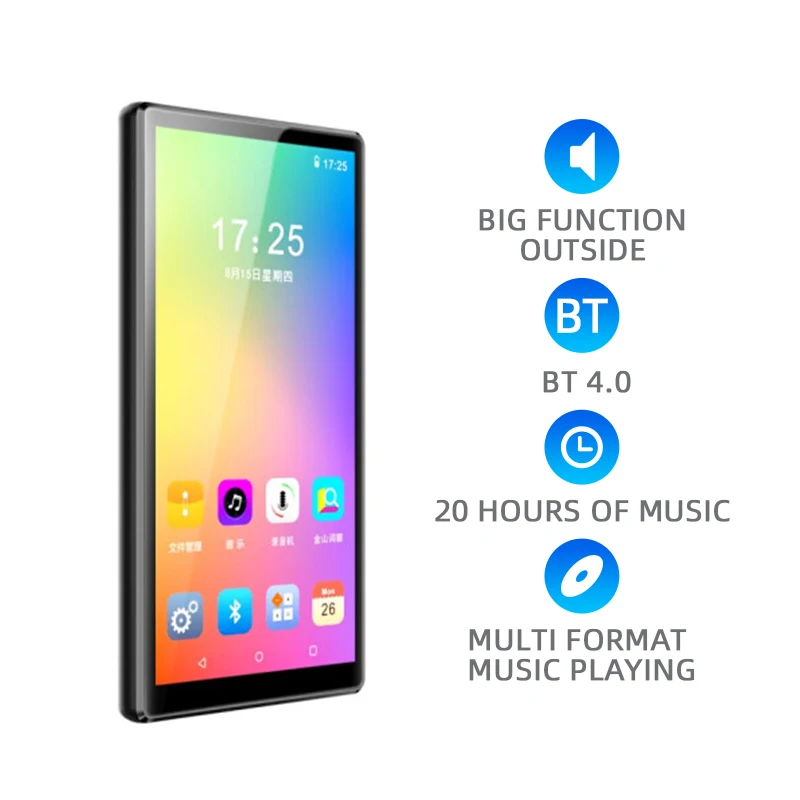 Высокое качество 5.0 сенсорный экран WIFI приложение для Android market загрузка mp4 player |