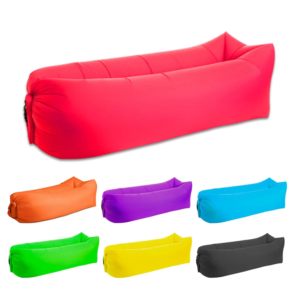 

Outdoor Camping Inflatable Sofa 3 Season Ultra Light Fast Inflatable Sofa Beach Banana Sleeping Bags Air Bed Lounger Lazy Bag