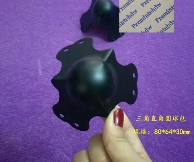 BallCorner protector 2 шт./лот Черный дорожный полёт аудио чехол Встраиваемая бабочка Засов петля с защелкой угловая скобка пружинная тяга ролик комплект оборудования - Цвет: BallCorner protector