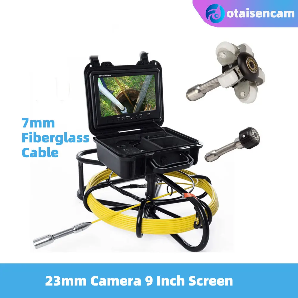 9-дюймовый монитор 23 мм камера система осмотра канализационной трубы стая точка