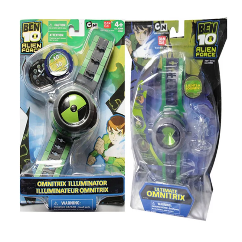 Три стиля игрушечных часов Omnitrix Watch Toys Japan Projector DAI Genuine Watches Toy Christmas Gift для детей.