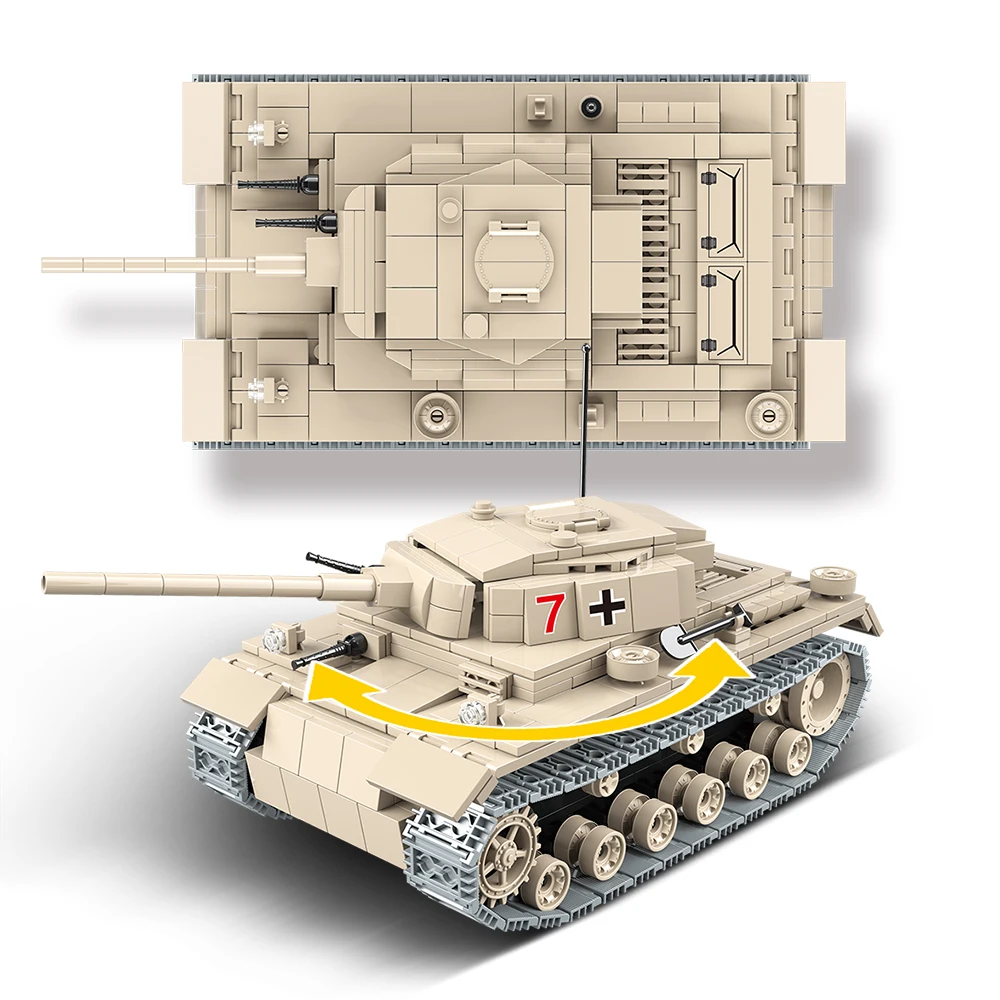 

711 . WW2 Heavy Panzer III German No.3