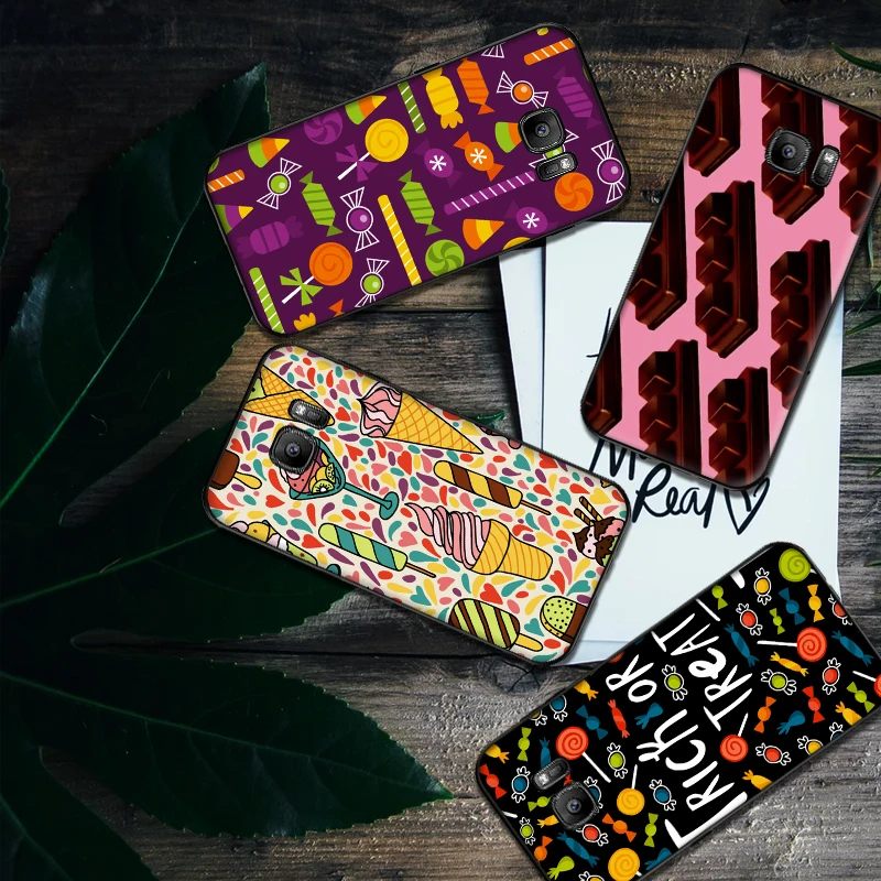 Для samsung S6 S7 Edge чехол для телефона Мультфильм Хэллоуин Рождество Конфеты Шоколад