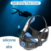 diving snorkeling mask for outdoor sports face cover full face silicone anti fog waterproof equipment swimming split diving mask