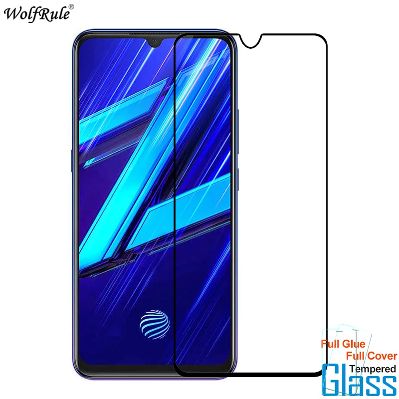 2 uds de vidrio para ViVo Z1X Protector de pantalla funda de pegamento completo vidrio templado para ViVo Z1X tel&eacute;fono Protector de vidrio pel&iacute;cula 6,38"-0