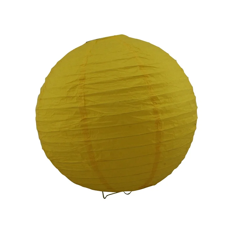 yellow 20 см/25 см/30 cm круглая Бумага Фонари на день рождения Свадебная вечеринка Декор, подарок, ремесло, сделай сам, светильник, подвесной фонарь-шар вечерние поставки - Цвет: yellow