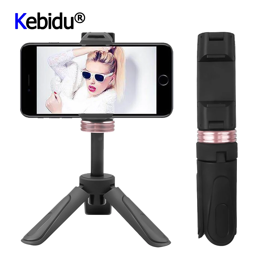 

360 градусов регулируемый держатель телефона Универсальный складной штатив монопод селфи-палка черный для IOS/Android аксессуары