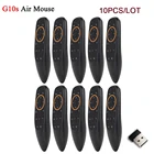 Пульт дистанционного управления для ТВ-приставки Android TV Box H96 Max, X96 Mini, X96 Max Plus, G10S, 2.4 Гц, 10 штук, голосовое управление, беспроводной, курсор Air Mouse, гироскоп, ИК